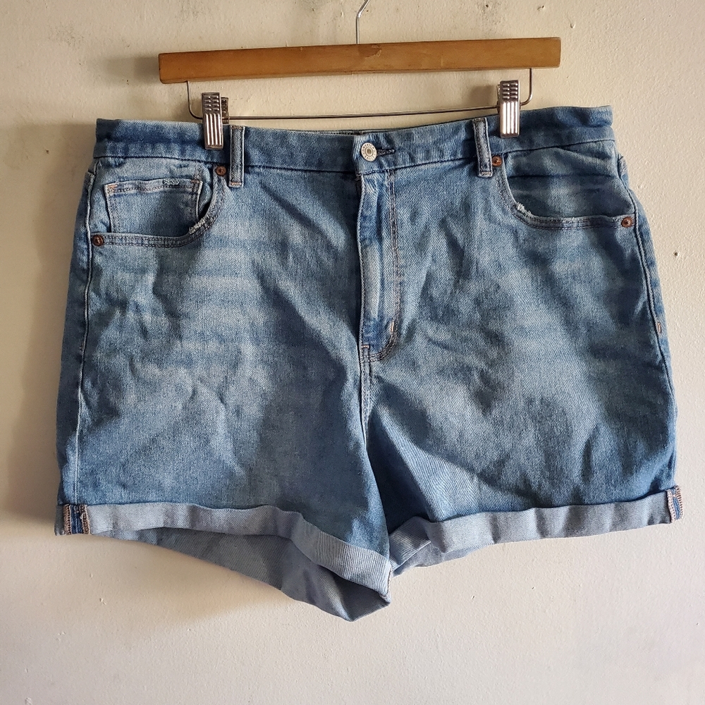 American Eagle stretch Curvy mom short size 18. - Picture 2 of 12